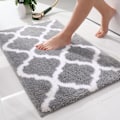 Miniatyrbillede 1 af 5: Badeværelsesmåtte, blød og absorberende badeværelsesmåtte i mikrofiber, badeværelsesmåtter til badeværelset