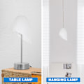 Miniatyrbillede 3 af 4: 5 stk. Bordlampeskærm Lysdæmper Hjem Lampeskærm Skrivebordslampe Erstatningsskærm