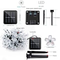 Miniatyrbillede 4 af 5: 7M 50 LED kirsebærblomst solcelle lyskæde have fe lys