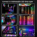 Miniatyrbillede 3 af 5: 2 stk. ARGB Splitterkabel, 1-til-4 Hun til Hun 5V 3-Pin Adresserbar RGB Splitter Forlængerkabel ARGB LED Synk Kabel