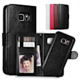 Miniatyrbillede 3 af 3: Samsung S8 - Etui / Magnetisk Skal 2 i 1 - Vælg Farve! Sort Sort