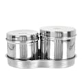 Miniatyrbillede 1 af 3: Serveringsbakke Rund Qtip Dispenser Holder Vatpind Beholder Metal Salve Krukke Laboratorieinstrument Bakke Bakke til Beskidte Forbindinger