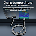 Miniatyrbild 5 av 5: 3A USB-C/Type-C till USB-C/Type-C Datakabel, Längd: 2m[PL]