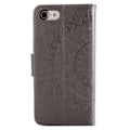 Miniatyrbillede 3 af 5: iPhone 7/8/SE (2020/2022) - Mandala Pung Etui - Grå Grey Grå