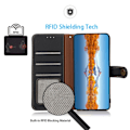 Miniatyrbillede 2 af 5: KHAZNEH Galaxy S23 Plus Etui RFID Ægte Læder Sort