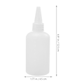 Miniatyrbilde 3 av 3: 20 stk. Klemflasker Dispenseringsflaske Fugemasseflasker Plast Ekstruderingsflasker 100ml
