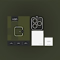 Miniatyrbilde 4 av 4: HOFI iPhone 15 Pro / 15 Pro Max Linsebeskyttelse CamRing Pro+ Titanium