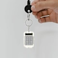 Miniatyrbillede 4 af 4: 3 stk. Mini Lommeregner Nøglering Bærbar Elektronisk Lommeregner