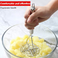 Miniatyrbillede 3 af 4: Kartoffelmoser i rustfrit stål, kartoffelmoser køkkenredskab, kartoffelmoser hånd