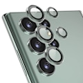 Miniatyrbillede 1 af 5: ENKAY Galaxy S23 Ultra Linsebeskyttelse Hærdet Glas Sortgrøn