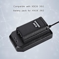 Miniatyrbild 3 av 5: Laddningsbart Batteripaket för Xbox 360 4800mah Ersättningsbatteripaket för Xbox 360