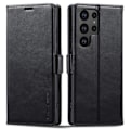 Miniatyrbillede 1 af 5: LC.IMEEKE Galaxy S23 Ultra Etui RFID Magnetisk Lukning Sort