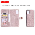 Miniatyrbild 4 av 5: Compatible with Samsung Galaxy A51 5G - 2-in-1 Magnetic Case / Wallet Case - Rose Gold