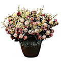 Miniatyrbillede 2 af 2: 2 stk. 7 Gren 21 Hoved Kunstig Blomsterbuket Mini Roser Bryllup Hjemmekontor Indretning