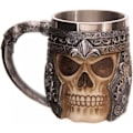 Miniatyrbillede 1 af 5: Rustfri Stål Indvendig Tankard til Vand, Te, Øl, Kaffe, Drikkevarer (3D Kranie Mønster)