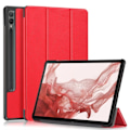 Pikkukuva 1 / 5: Samsung Galaxy Tab S9 Plus Kotelo Nahka Punainen