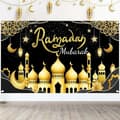 Ramadan Mubarak -tausta, 180x110 cm Ramadan-tausta Eid Mubarak -banneri Eid