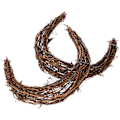 Miniatyrbilde 3 av 3: 2 stk. Måneform DIY Rattan Krans Håndlaget DIY Rattan Ringer Vinranke Gren Krans for DIY Håndverk