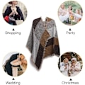 Miniatyrbilde 3 av 5: Dame Tartan Skjerf Vinter Langt Mykt Varmt Tartan Rutete Skjerf Wraps Ull Spinnende Frynser Sjal Lang Stola