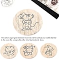 Miniatyrbillede 5 af 5: 100 ark karbonpapir, sort grafitpapir til overførsel af mønstre til træ, papir, lærred og stof (FMY)-Perfekt