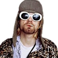 Miniatyrbillede 2 af 2: Cool Nirvana Kurt Cobain Style Clout Solbriller, Hvid