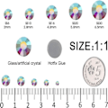 Pikkukuva 3 / 4: 6530 kpl Hotfix Strass -kiviä AB Crystal Strass Flatback Lasi