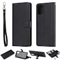 Miniatyrbillede 1 af 5: Samsung Galaxy A71 4g - 2i1 Magnetisk Skal / Pung Etui - Sort Black Sort
