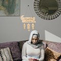 Miniatyrbillede 2 af 3: 2 stk. Eid Træpynt Trægaver Chips Ramadan Trævedhæng (Træ)