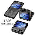 Miniatyrbillede 4 af 5: Galaxy Z Flip 6 Cover Krokodille Tekstur Læder Grøn