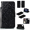Miniatyrbillede 1 af 5: iPhone 11 - Sol Mandala Pung Etui - Sort Black Sort