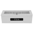 [PL】3 Fack Bambu System Te Påse Förvaringslåda Smyckeskrin Te Box Organizer Trä Sockerpaket