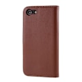 Miniatyrbillede 4 af 5: iPhone 7/8/SE (2020/2022) - Ægte Læder Pung Etui - Brun Brown Brun