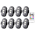 Miniatyrbild 1 av 5: 8 färger LED stroboskopljus flygplansljus 8PCS 8PCS-WELLNGS 8Pcs