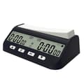 {PL}Schacktimer Professionell Schackklocka Multifunktionell Digital Klocka Svart