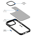Miniatyrbillede 4 af 5: iPhone 12 Pro Max Cover Classic Hybrid Mat Sort