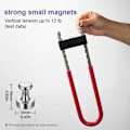 Pikkukuva 3 / 5: Vahvat jääkaappimagneetit, neodyymimagneettiset nastat magneettiselle valkotaululle, toimiston ilmoitustaululle, keittiökartalle, 12 kpl 12x16MM