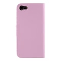 Miniatyrbillede 2 af 5: iPhone 7/8/SE (2020/2022) - Ægte Læder Pung Etui - Lys Pink Lyserød