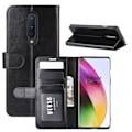 Miniatyrbillede 1 af 5: OnePlus 8 - Crazy Horse Pung Etui - Sort Sort