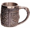 Miniatyrbillede 3 af 5: Rustfri Stål Indvendig Tankard til Vand, Te, Øl, Kaffe, Drikkevarer (3D Kranie Mønster)