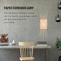 Miniatyrbilde 2 av 3: Nordisk Stil Lampe Papir Korridorlampe Delikat Vegglampe Dekorativ Lampe (EU Plugg) Brun