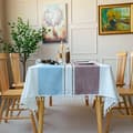 [PL] Country Chic Duk Linne Bomullsduk 140x180 cm Rektangulär Duk för Köksbordsdekoration