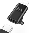 USB-C til Lightning-lydadapter kompatibel med DJI Mic Mini/Mic 2/3-mottaker, hurtiglading for iPhone 14 13 12 11 iPad-vlogging