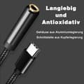 Miniatyrbilde 4 av 5: Type C til 3,5 mm hodetelefonadapter【PL】