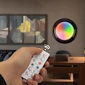 Miniatyrbild 2 av 4: 6 st LED-nattlampor, skåpslampor, batteridrivna under-skåpslampor med fjärrkontroll