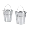 Miniatyrbillede 2 af 4: 6x Metalspande & Potter Mini Spande til Træplantning, Bryllup, Fest