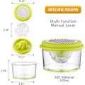 Miniatyrbillede 3 af 5: Citruspresser til appelsin, manuel citronpresser, multifunktionel manuel saftpresser med skridsikker base