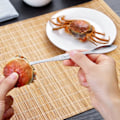 Miniatyrbillede 3 af 5: Plukgafler til skaldyr, plukkeværktøj til krabber og hummer i rustfrit stål (12 styk)