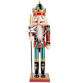 Miniatyrbillede 1 af 3: Jule Nøddeknækker Ornament Nøddeknækker Figurer Nøddeknækker Statue Julebords Ornament