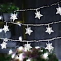 Miniatyrbild 1 av 3: 100 LED 49 Ft Stjärnformade Ljuskedjor, Plug-in Fairy String Lights Vattentäta, Utbyggbara för Inomhus, Utomhus, Bröllop, Julgran, Nyår, Gar