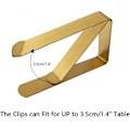 Miniatyrbillede 3 af 5: Dugklips 8 stk. Justerbare dugklips Rustfrit stål Bordholder Metal Dugklips til fiksering